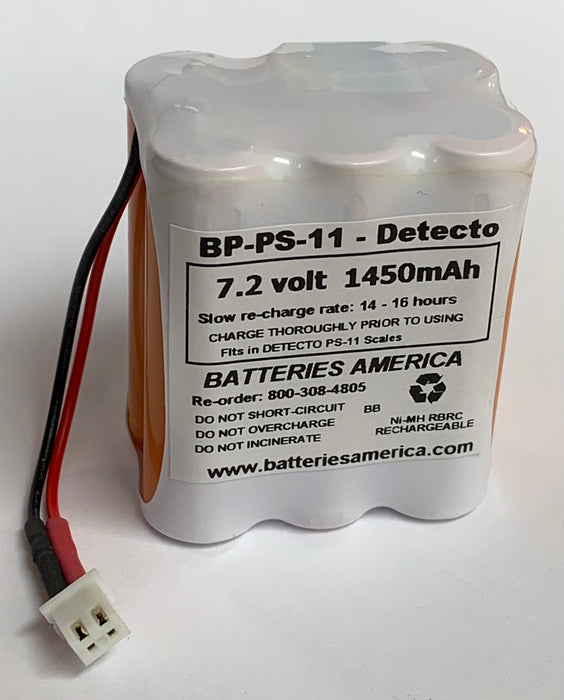 BP-PS-11 : 7.2v NiMH battery for DETECTO PS-11 Scale