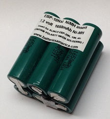 EBP-10Nxi : 7.2v 1650mAh replacement NiMH battery insert for ALINCO EBP-10/N