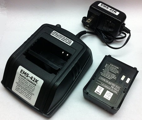 PB-42XL+EMS42K : Charger & Battery for TH-F6A TH-F7