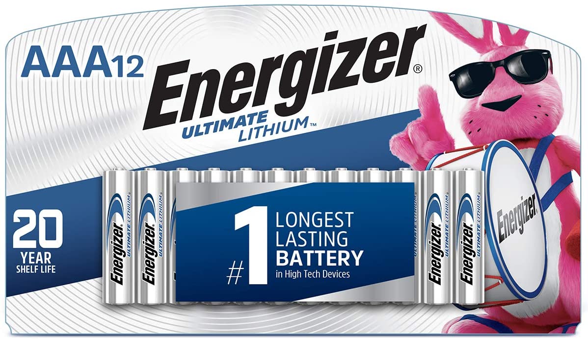 Energizer Ultimate Lithium AAA battery 12-pack