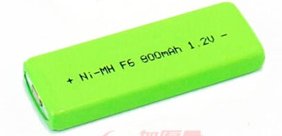 F6 Battery : 1.2v 800mAh rechargeable NiMH cell