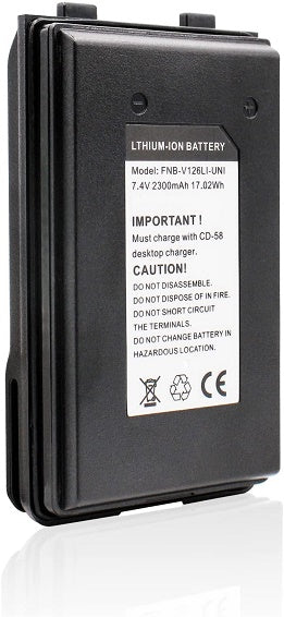 FNB-V126Li : 7.4volt 2300mAh Li-ION battery for Vertex Standard