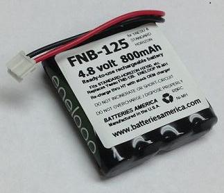FNB-125 : 4.8v NiMH battery for HX100