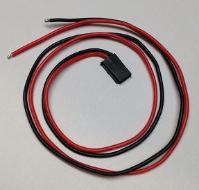 Futaba male connector with 20AWG wire leads