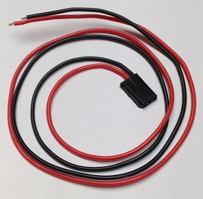 Futaba male connector with 22AWG wire leads