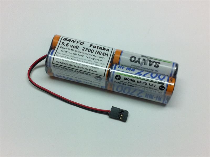 TX-Square9.6 : 9.6 volt Rechargeable Transmitter Battery Packs