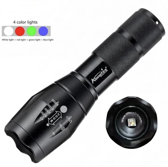 G700 : 4-Color LED Tactical Flashlight