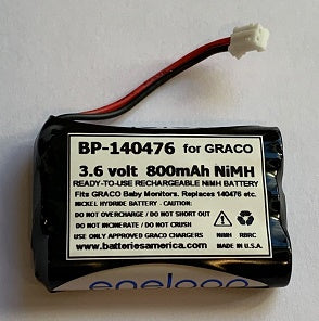 BP-140476: 3.6 volt 800mAh Ready-to-use battery for GRACO 140476 Baby Monitor