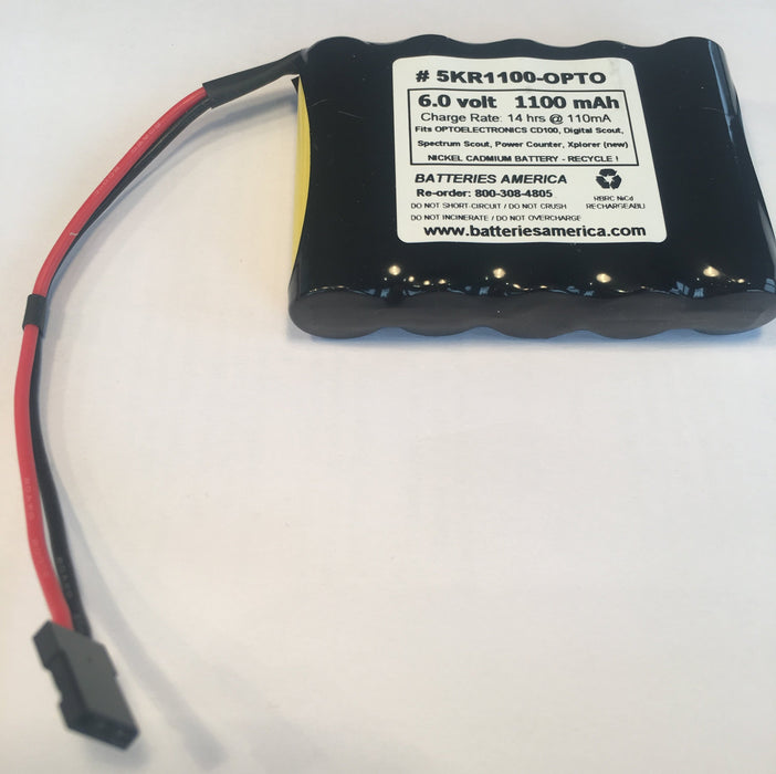 6 volt Battery pack for Optoelectronics Spectrum Scout, Digital Scout, CD100, Xplorer and Power Counter