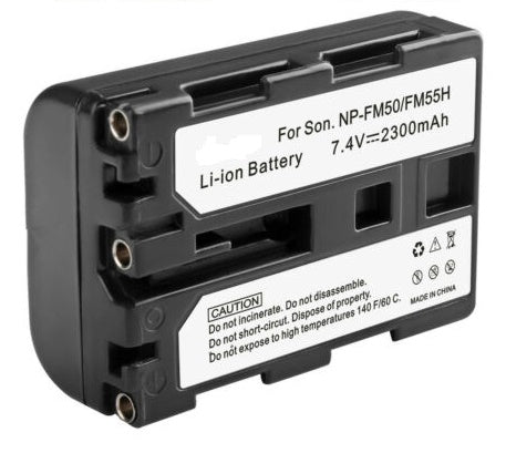 NP-FM50 : 7.4v 2300mAh Li-ION battery for SONY NP-FM51 NP-FM31 NP-FM55