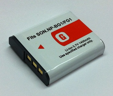 NP-BG1:  3.7v 1600mAh Li-ION battery for SONY digital cameras (NP-FG1)