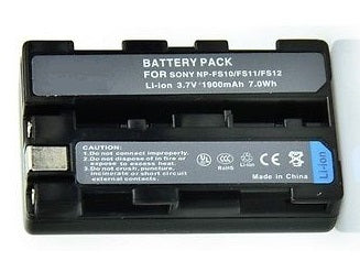 NP-FS11 : 3.6v Li-ION battery for SONY. Replaces NP-FS10, NP-FS11, NP-FS12, NP-FS22 etc.