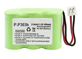 P-P303h : 3.6v 800mAh replacement battery for Panasonic AT&T V-TECH GE & more P-P303