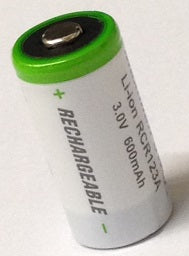 P-CR123A: Rechargeable 3-Volt Lithium ION battery, CR123A size