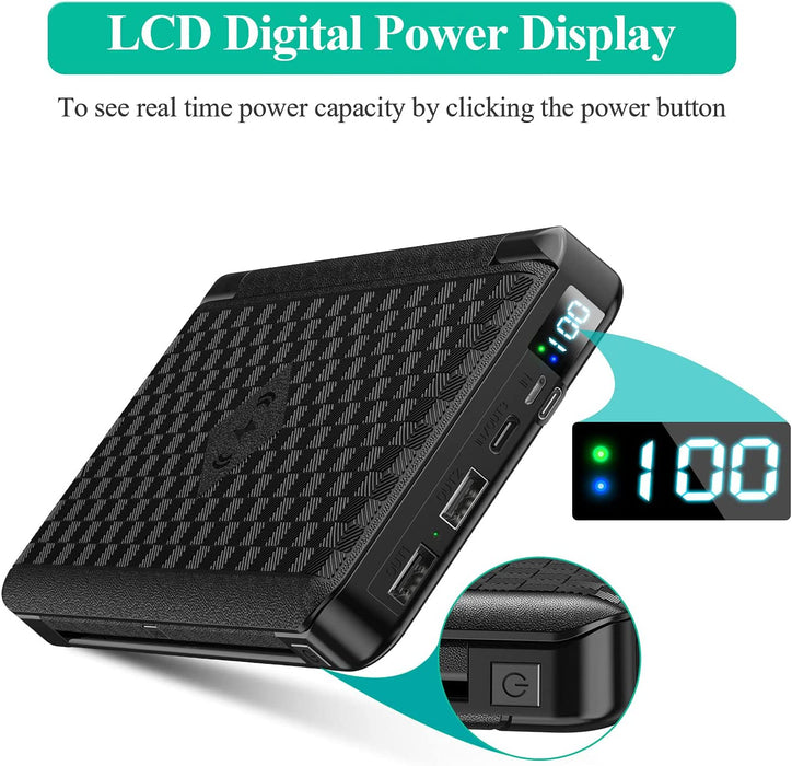 PB-10,000-Qi : Solar Power Bank 10,000mAh charger with Qi Wireless