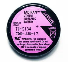 TL-5134 : 3.6 volt Lithium memory battery - TADIRAN brand