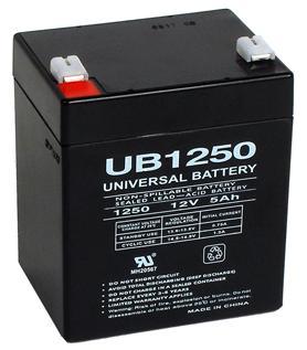 UB1250 : 12 volt 5Ah sealed lead rechargeable battery