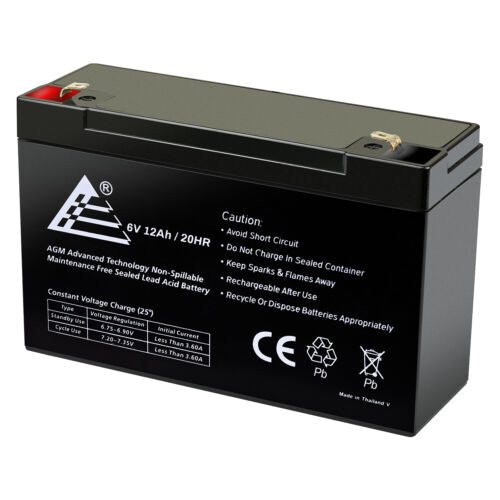 UB6120ZH : 6 volt 12Ah Sealed Lead battery