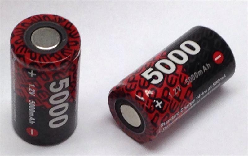 EP-5000SC: 1.2v 5000mAh NiMH Sub-C size cell — Batteries America