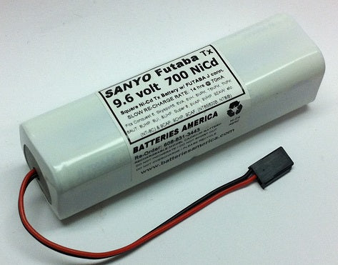 BolderTech NBC TMF F600大容量キャパシター　蓄電バッテリー NT8S700B: 9.6 volt 700mAh Ni-Cd battery for Futaba Tx — Batteries